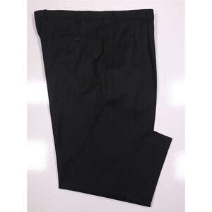 Brioni Solid Black Pleated Wool Dress Pants Trousers 42x25